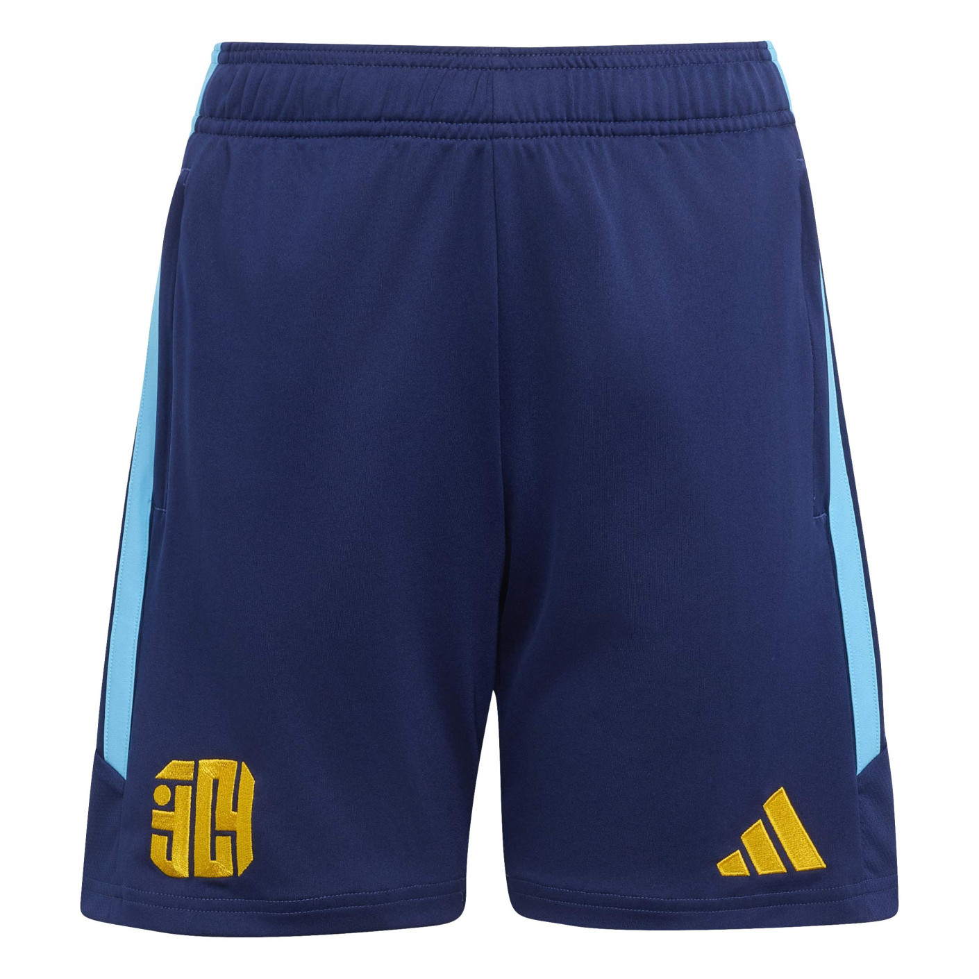 adidas Lamine Yamal Training Short Kids Dark Blue Orange