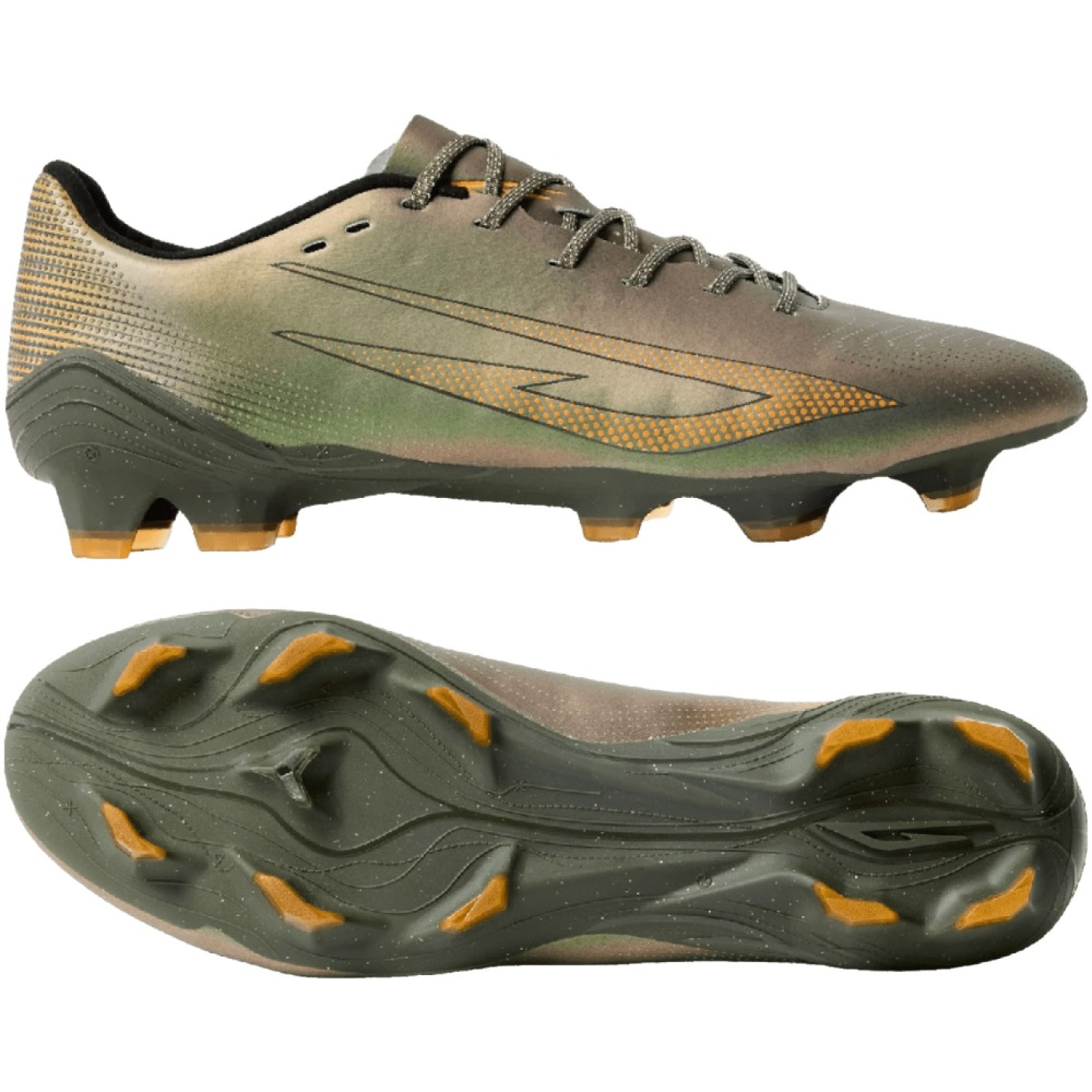 Sokito Scudetta Biotouch Gras Voetbalschoenen (FG) Groen Emerald Oranje