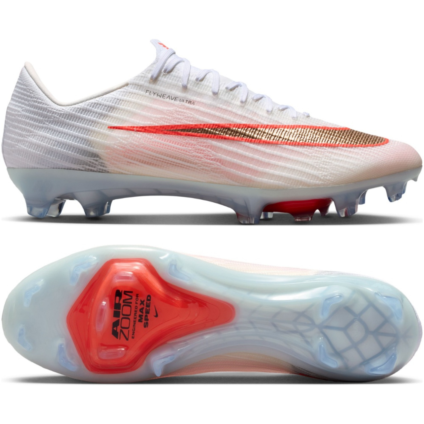 Nike Zoom Mercurial Superfly 11 Elite Gras Voetbalschoenen (FG) Wit Felrood Goud