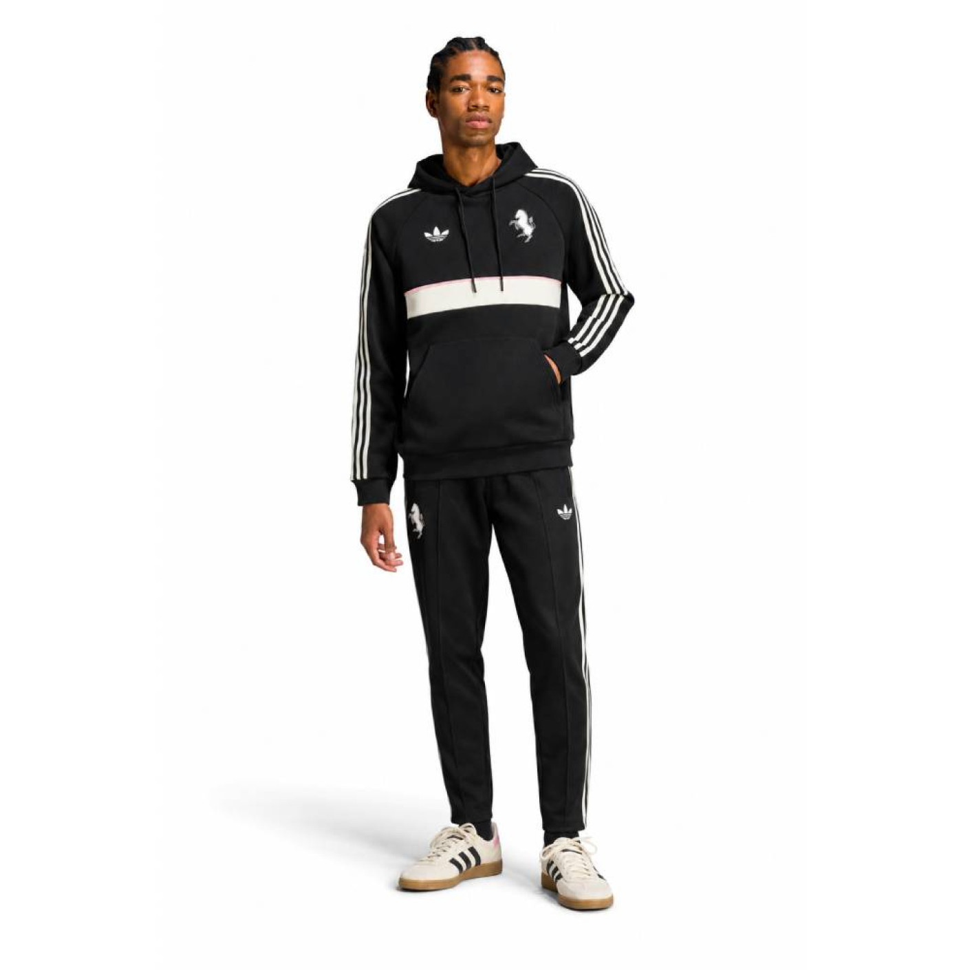 adidas Juventus Originals Trainingspak Hooded Zwart Wit
