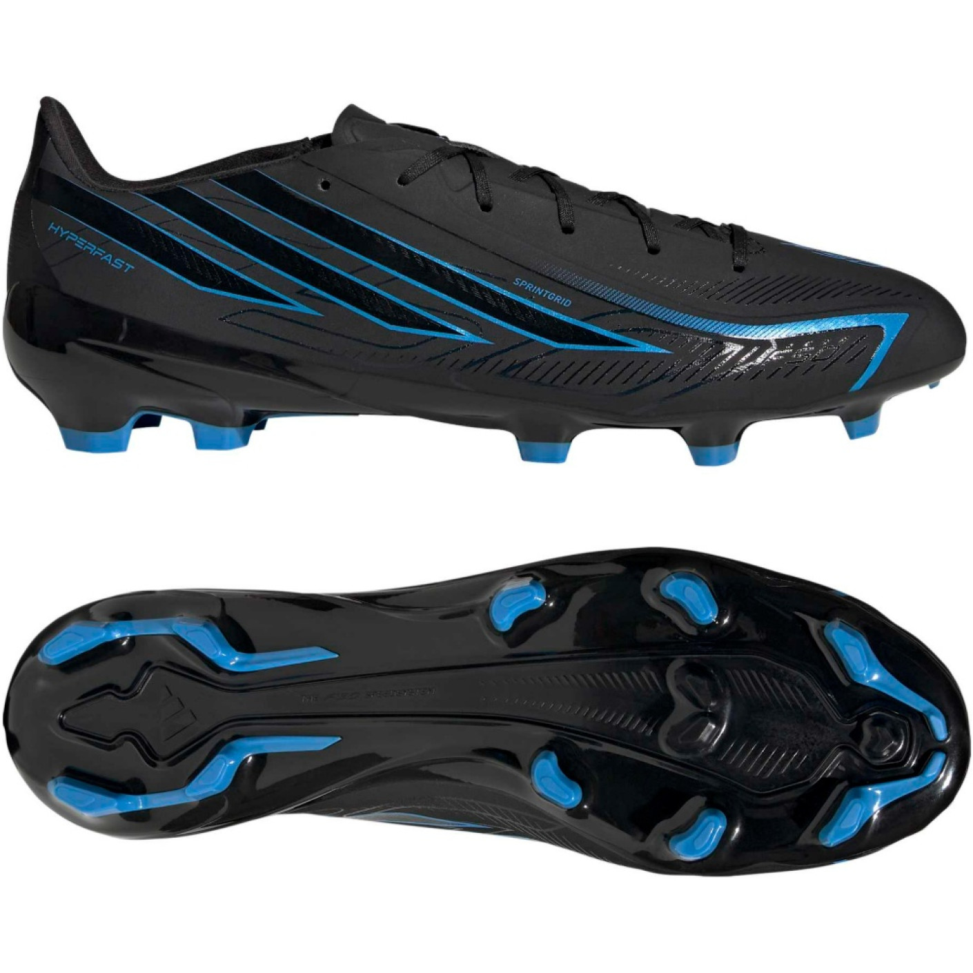 adidas F50 Hyperfast League Gras (FG) Football Boots Black Black Blue