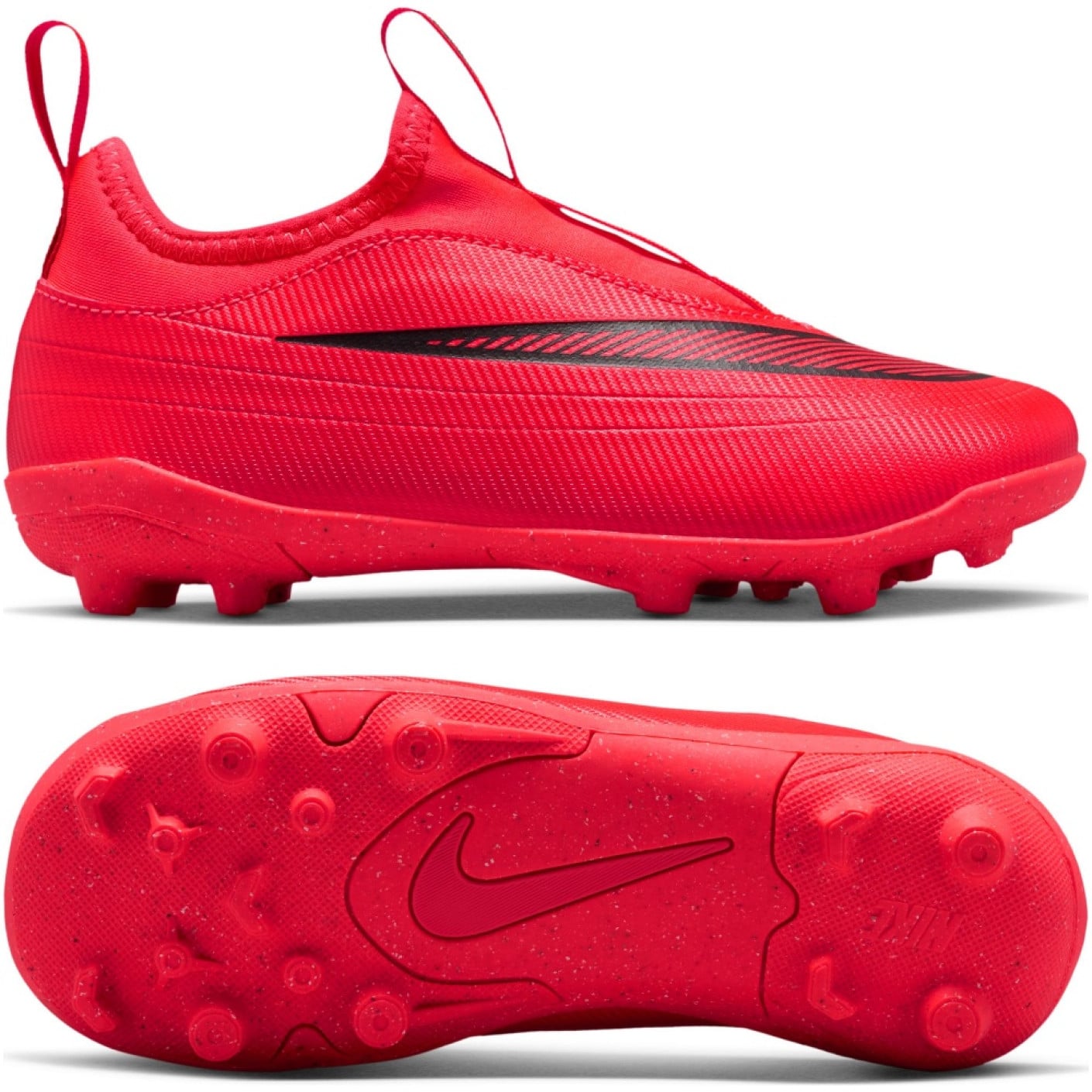 Nike Mercurial Vapor 17 Club Flex Gras / Kunstgras Voetbalschoenen (MG) Kids Felrood Zwart Goud