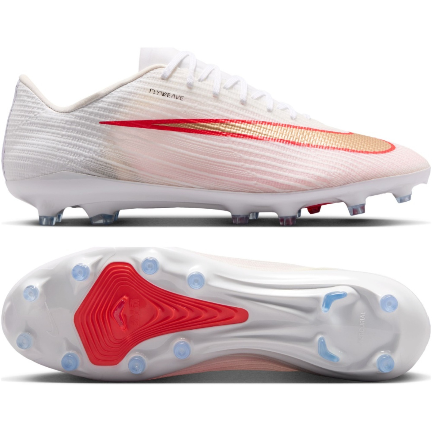 Nike Zoom Mercurial Superfly 11 Pro Kunstgras Voetbalschoenen (AG) Wit Felrood Goud