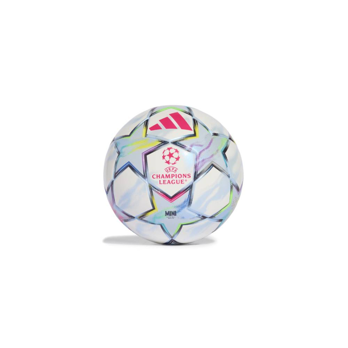 adidas UEFA Champions League Mini Football Size 1 2026-2027 White Pink Multicolor