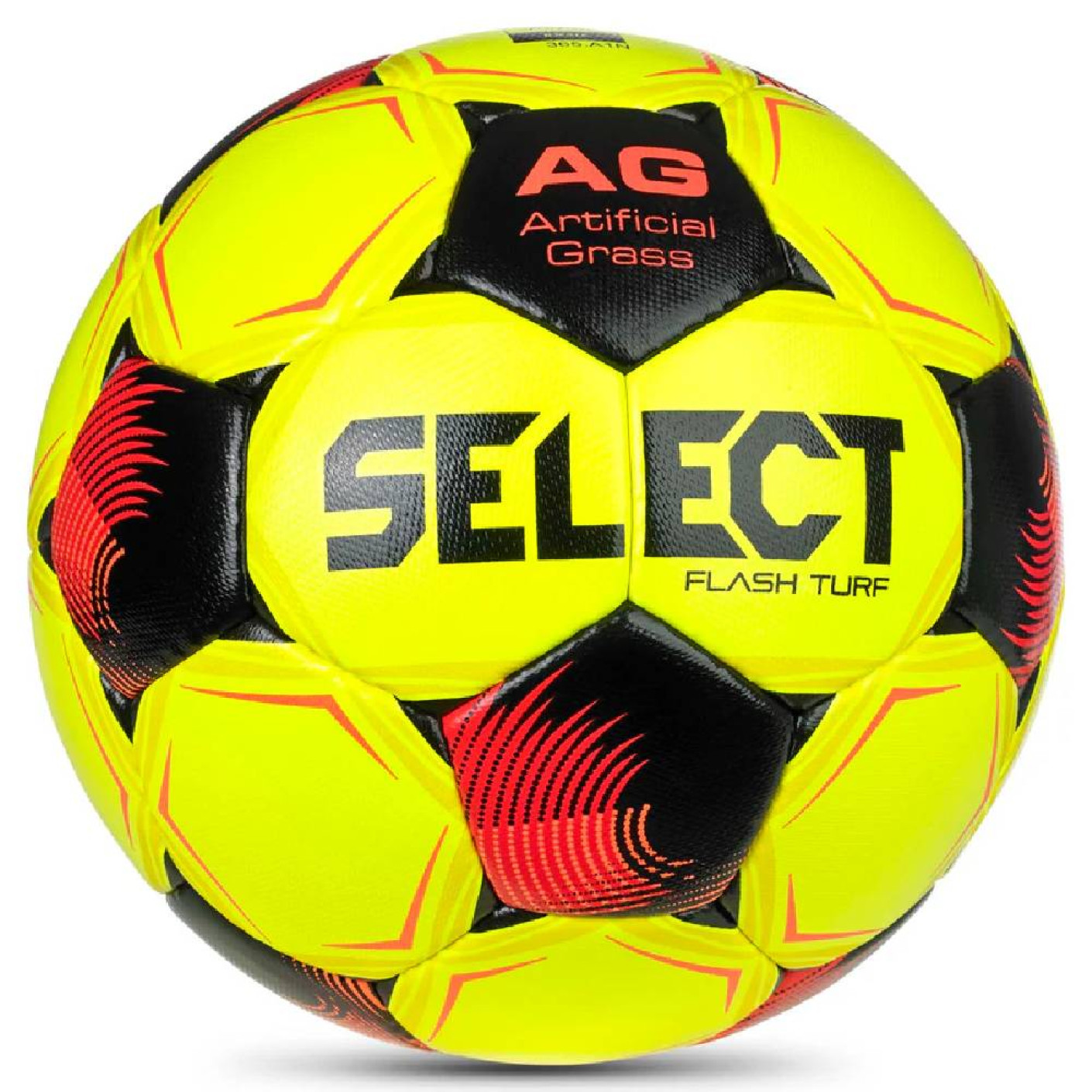 Select Flash Turf V26 Voetbal Maat 4 Geel Zwart Felrood