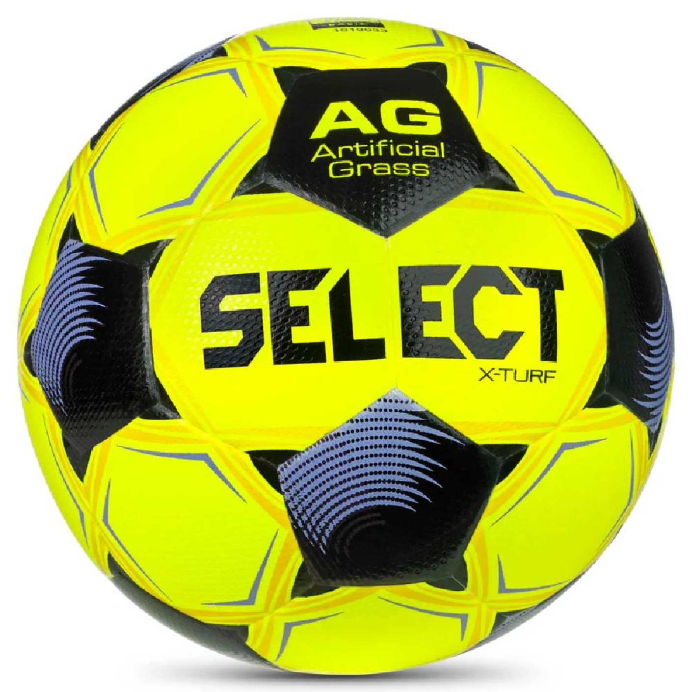 Select X-Turf V26 Football Size 4 Yellow Black Light Purple