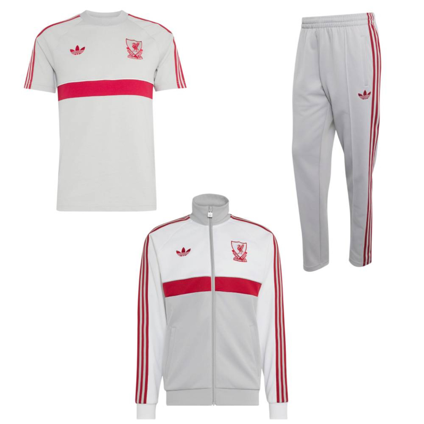 addidas Liverpool Originals Full Set Wit Grijs Rood