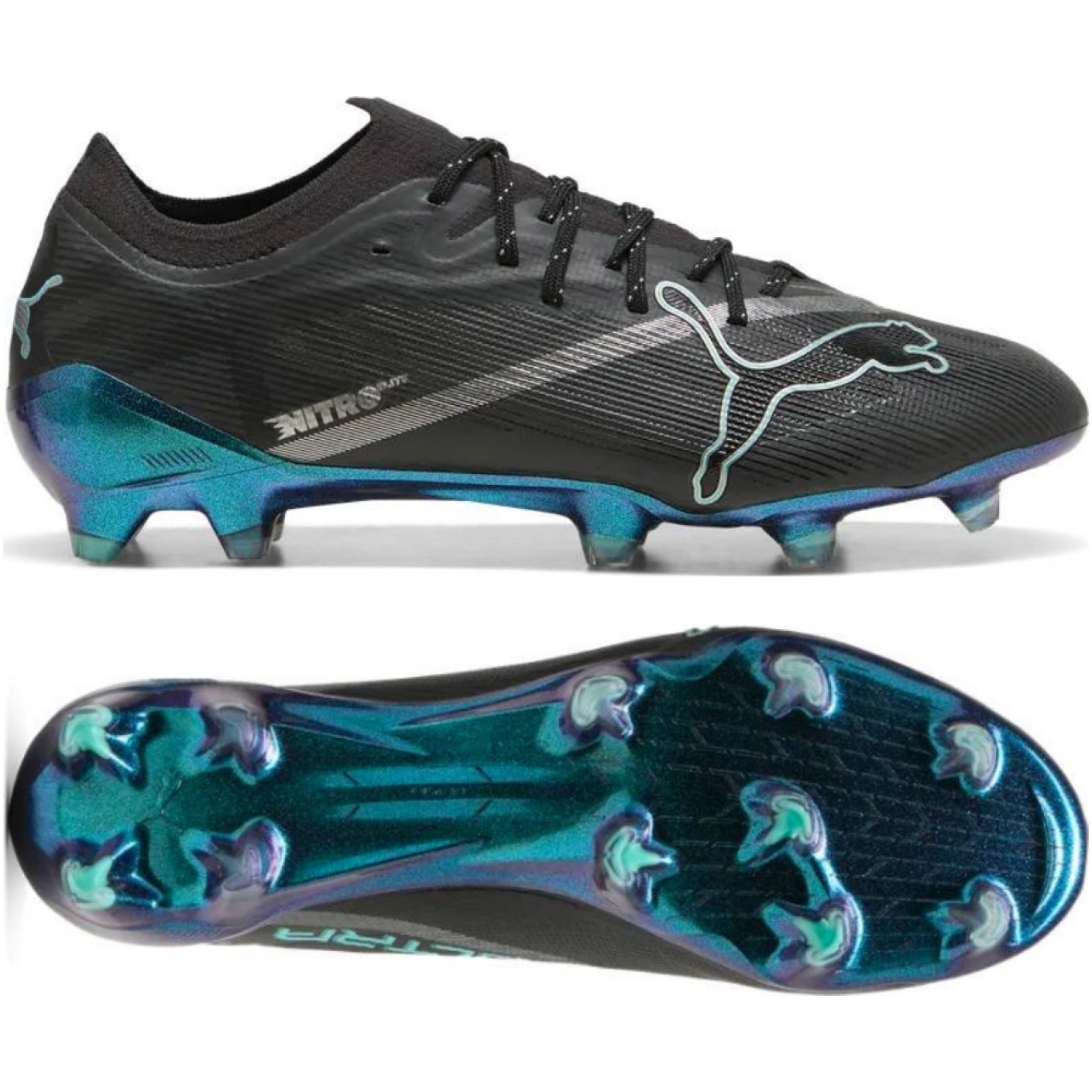 PUMA Ultra Nitro 7 Ultimate Gras Voetbalschoenen (FG) Zwart Intense Mint