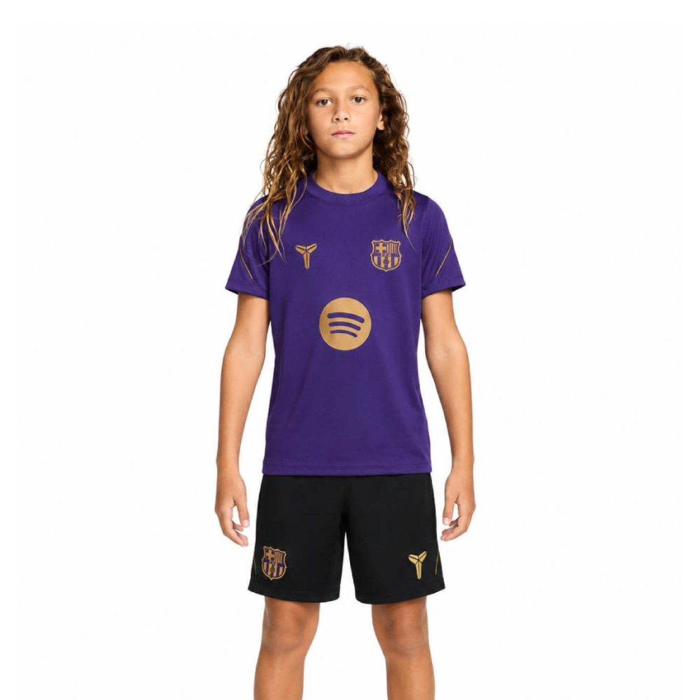 Nike FC Barcelona Strike Trainingsset 2026-2027 Kids Paars Zwart Goud