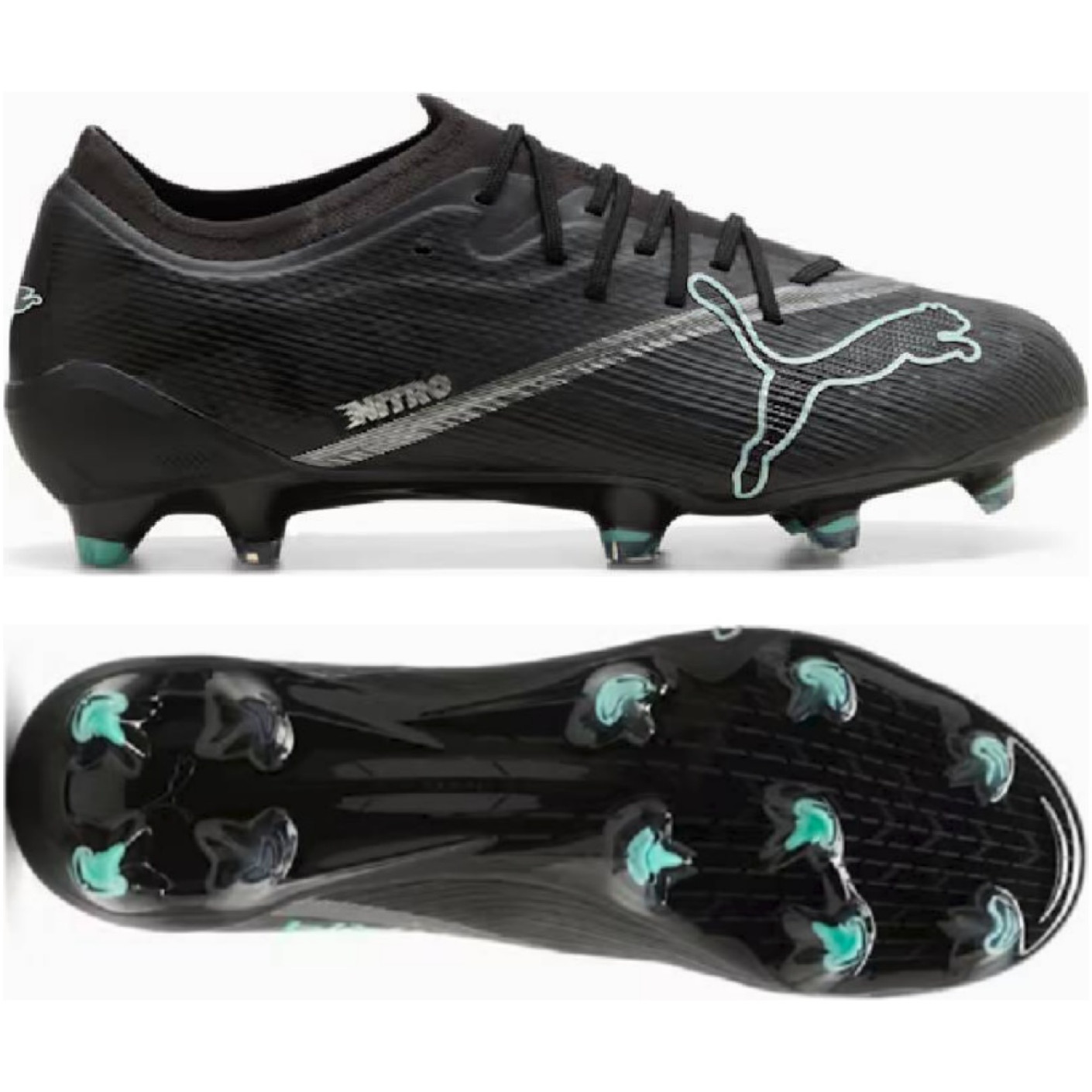 PUMA Ultra Nitro 7 Pro Gras Football Boots (FG) Black Intense Mint