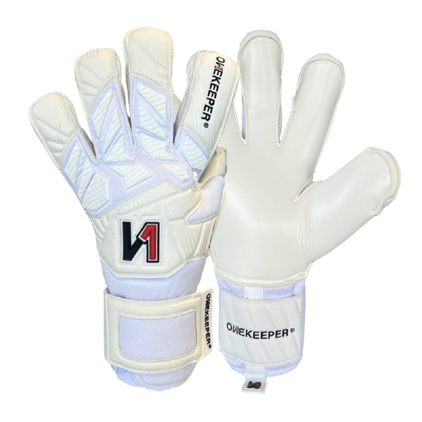 Onekeeper Solid Goalkeeper Gloves Kids White