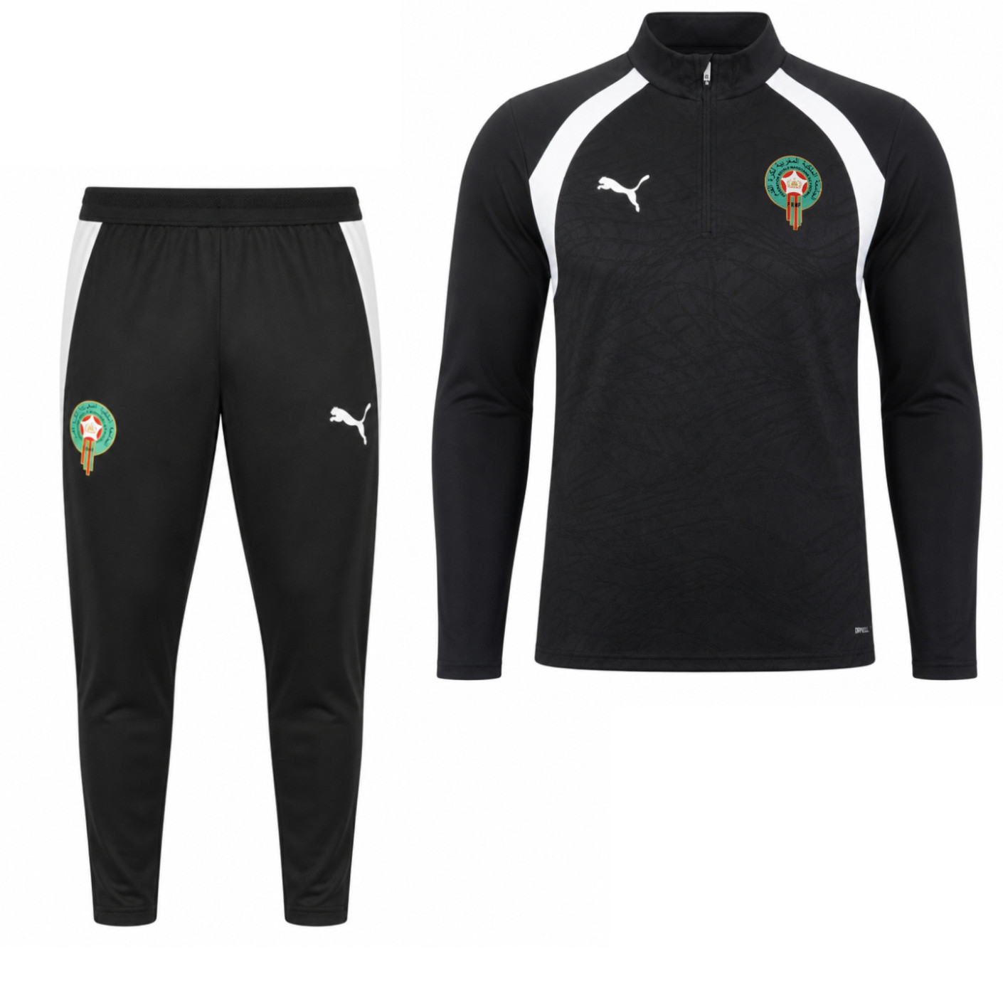 PUMA Morocco Tracksuit 1/4-Zip 2026-2028 Black White
