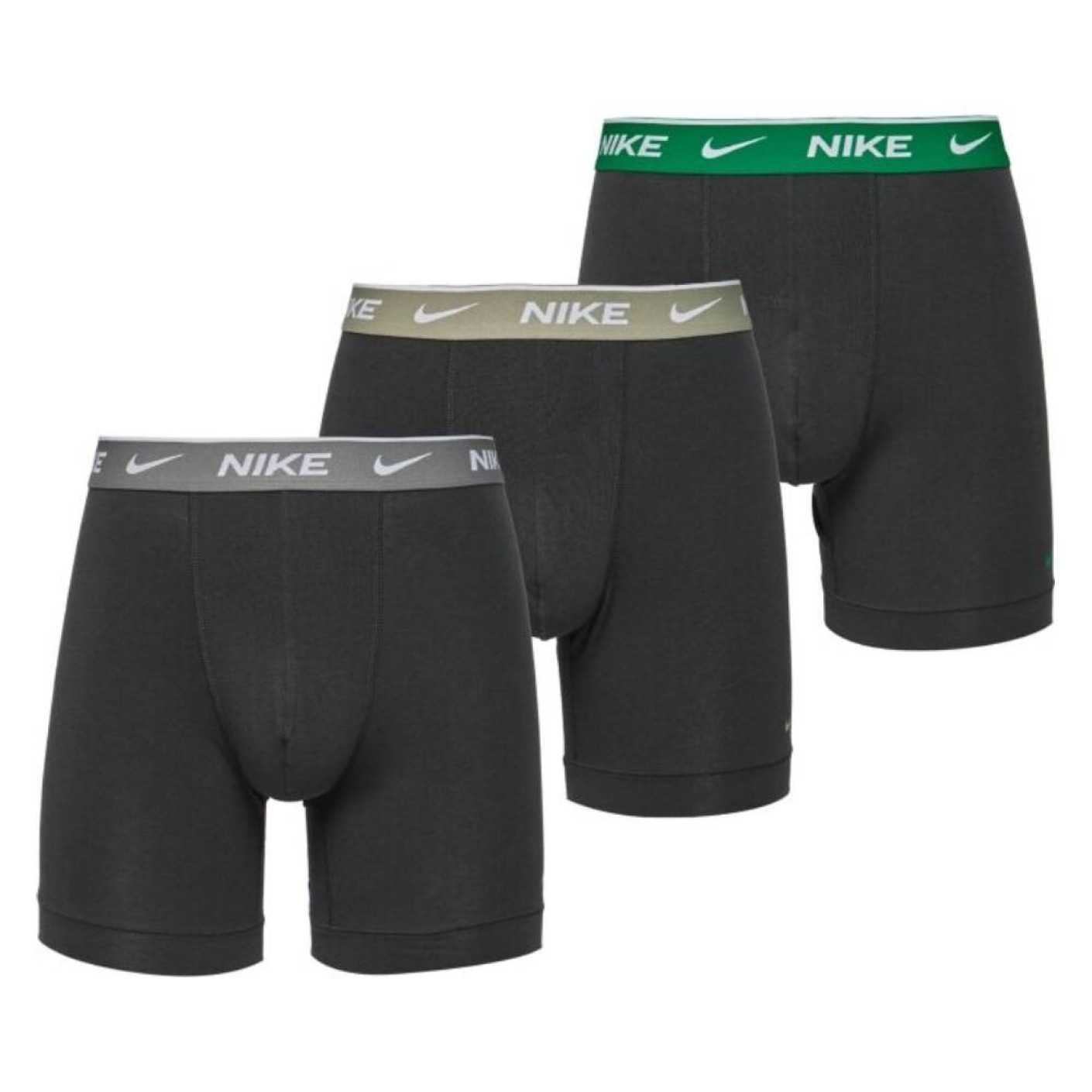 Nike Dri Fit Essential Cotton Stretch Boxer 3 Pack Military