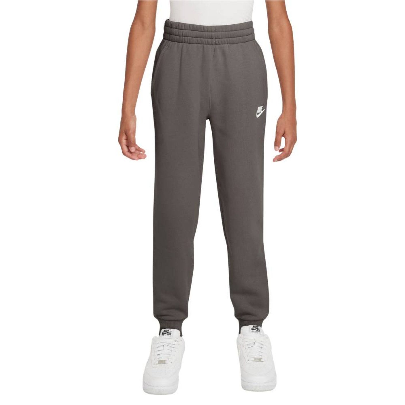 Nike Sportswear Club Fleece Sweat Pants Kids Dark Grey White