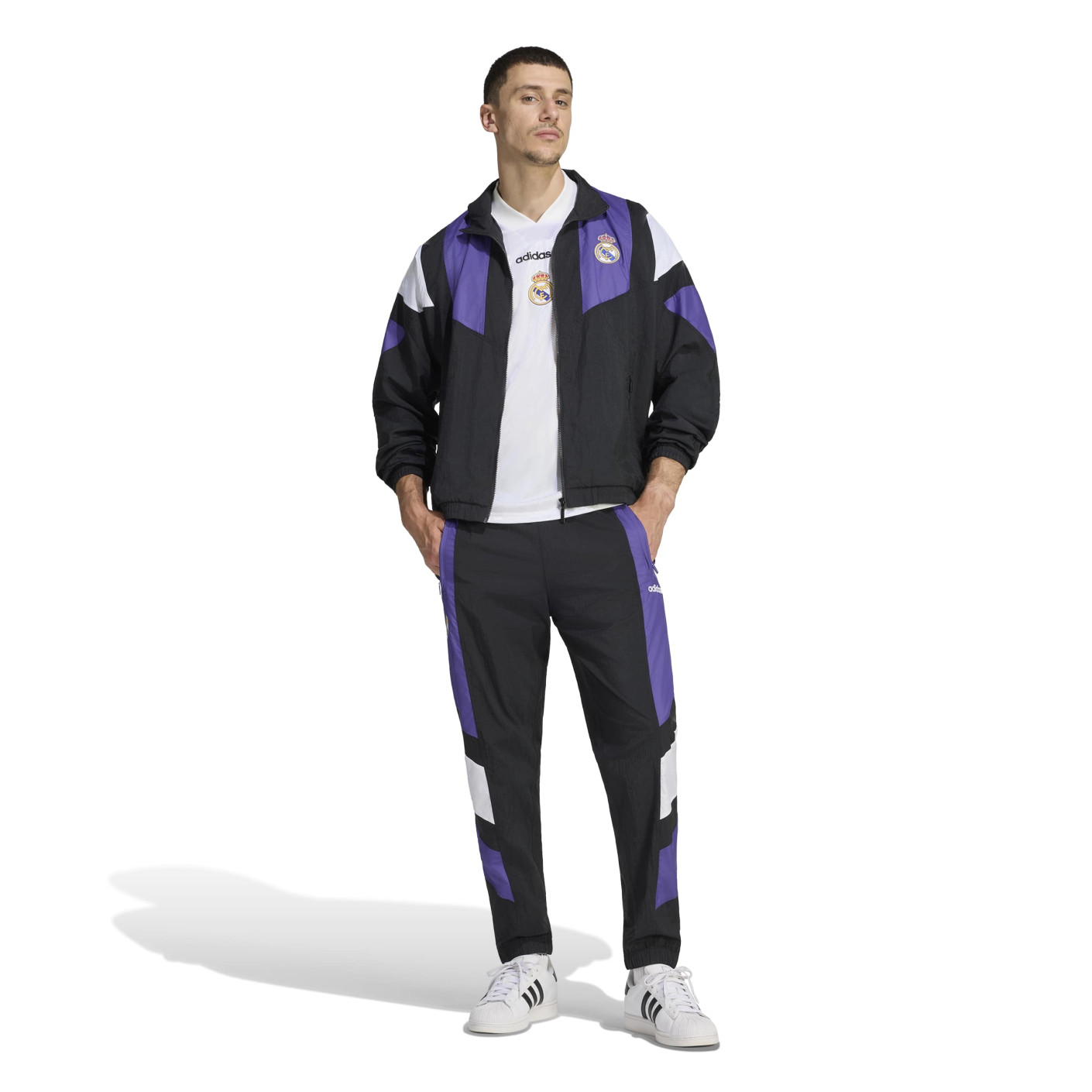 adidas Real Madrid EQT Tracksuit Black Purple White