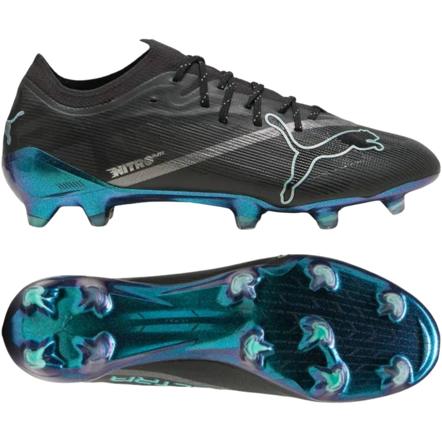 PUMA Ultra Nitro 7 Ultimate Gras Voetbalschoenen (FG) Zwart Intense Mint