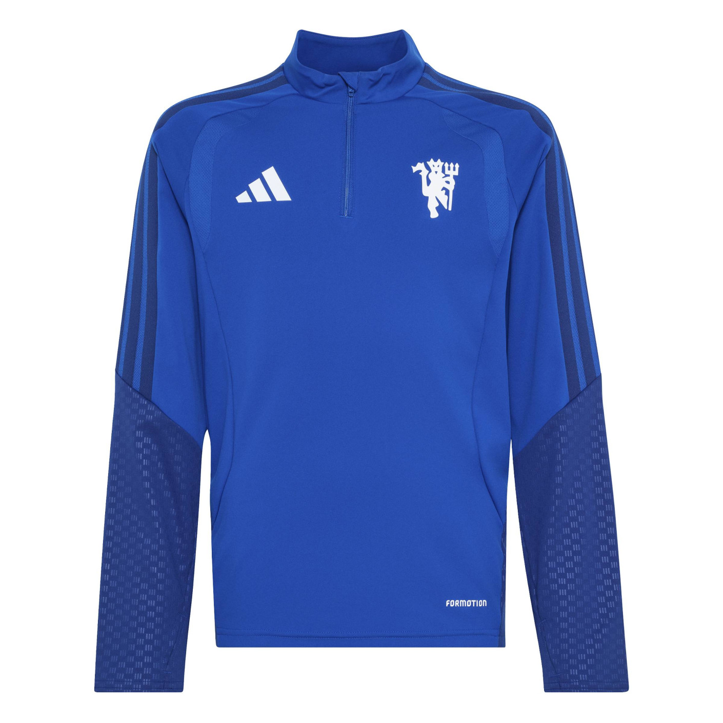 adidas Manchester United Europees Trainingstrui 1/4-Zip 2026-2027 Kids Donkerblauw Wit