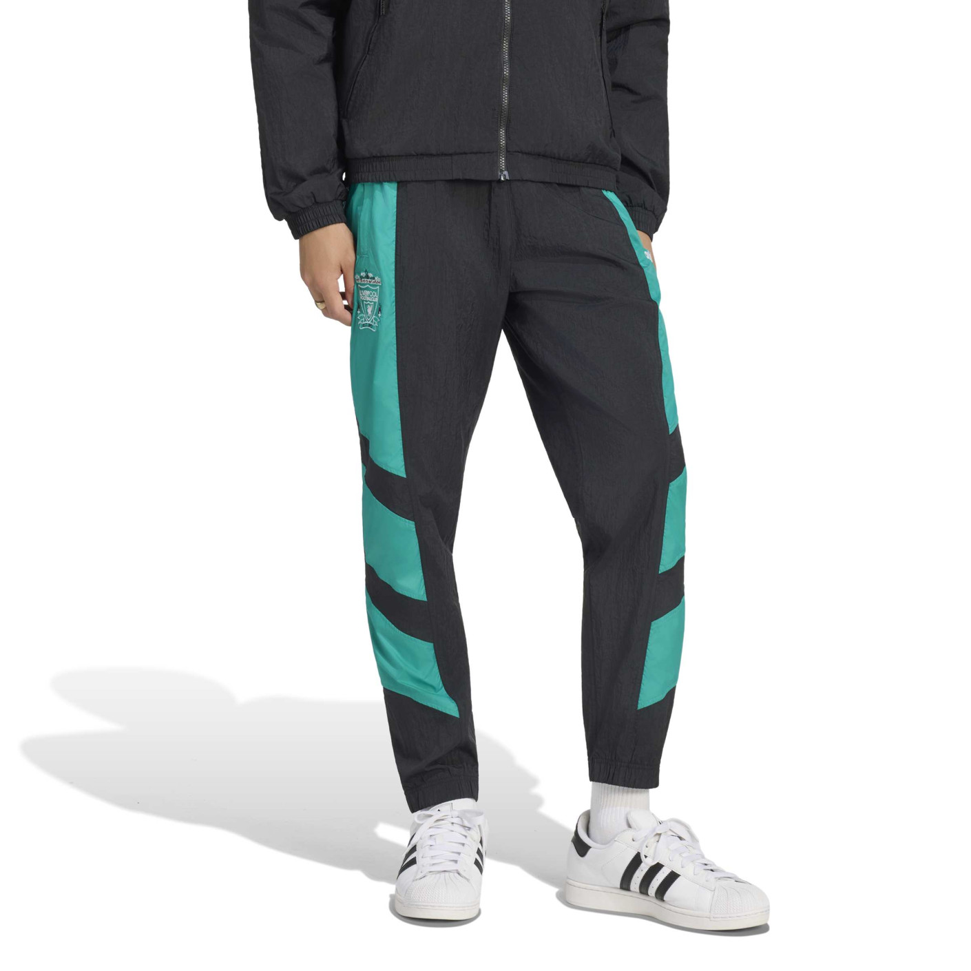 adidas Liverpool EQT Trainingsbroek 2026-2027 Zwart Turquoise