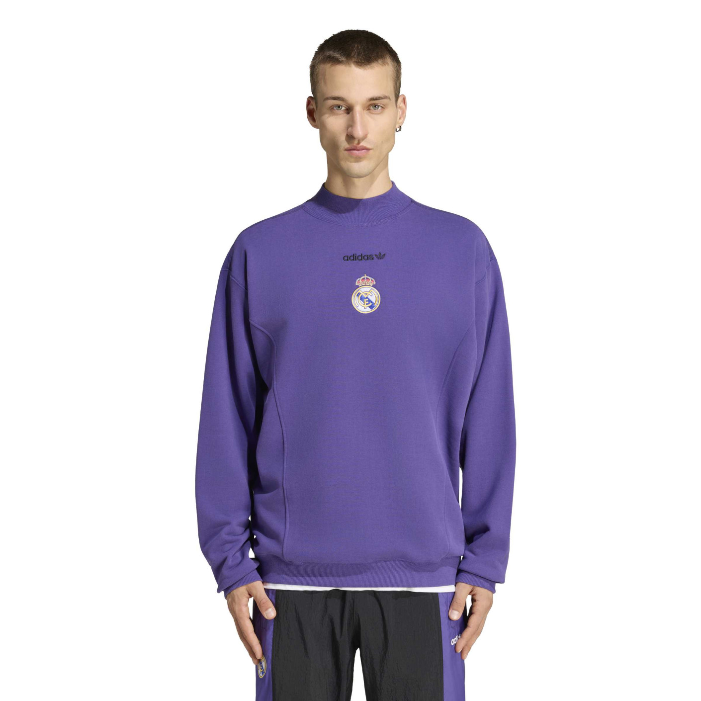 adidas Real Madrid EQT Crew Sweater Paars Zwart