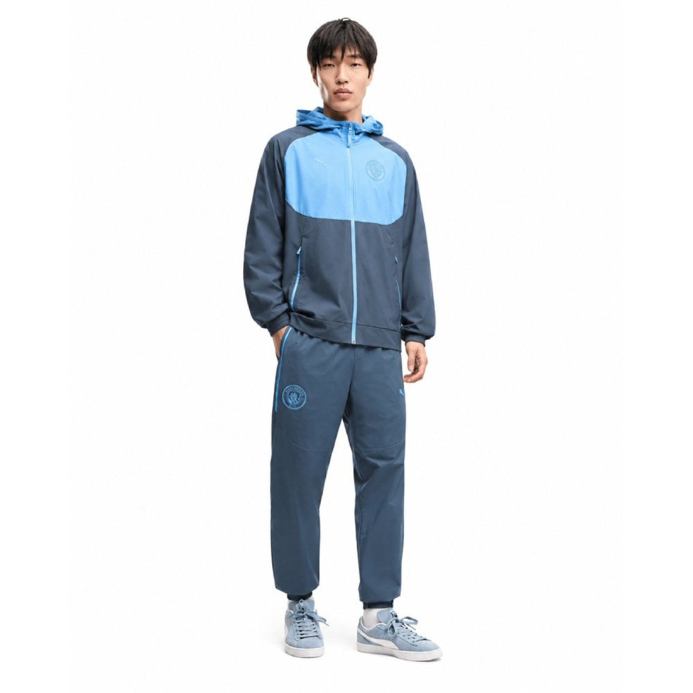 PUMA Manchester City Pumatech Woven Tracksuit 2026-2027 Dark Blue