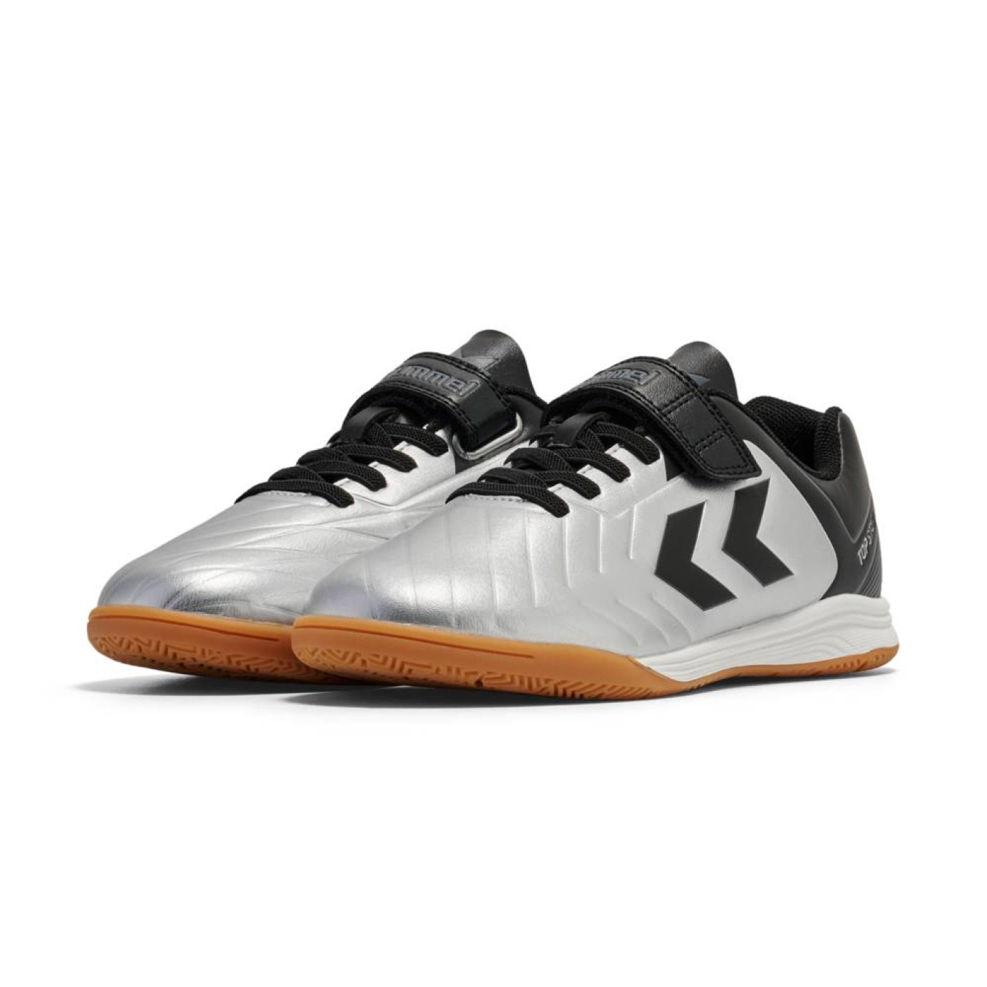 hummel TOP STAR VC 2.0 Indoor Football Boots (IN) Kids Silver Black