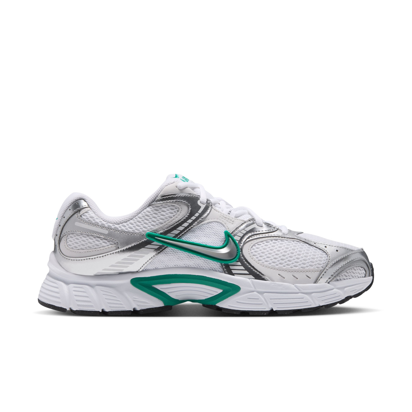 Nike V5 RNR Sneakers Wit Metallic Silver Smaragdgroen Zwart