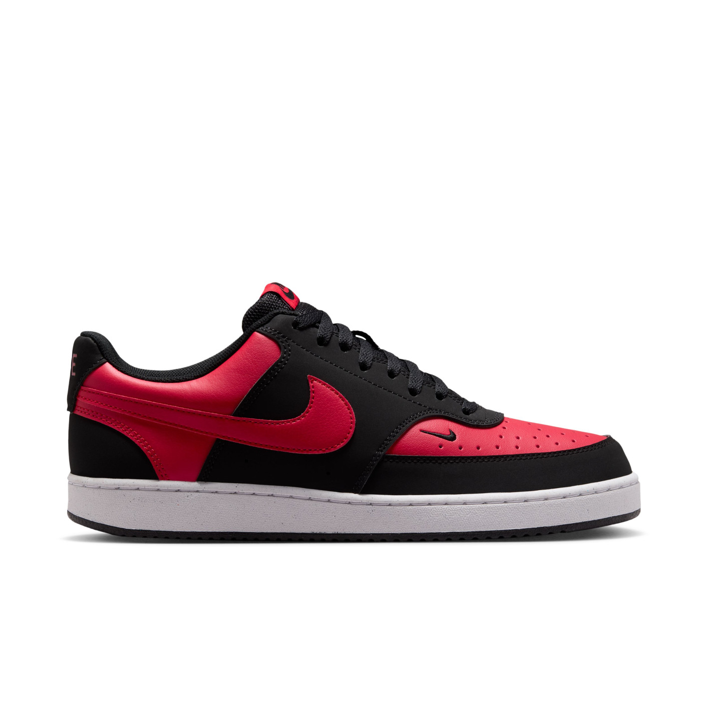 Nike Court Vision Low Sneakers Zwart Rood Rood Wit