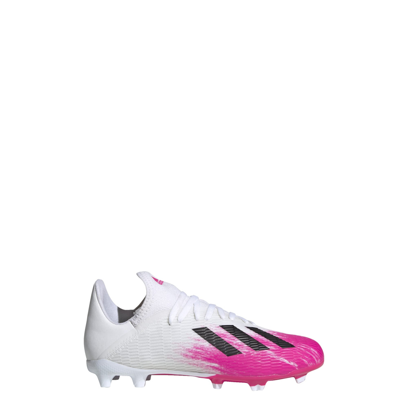 adidas X 19.3 Gras Voetbalschoenen (FG) Kids Wit Zwart Roze