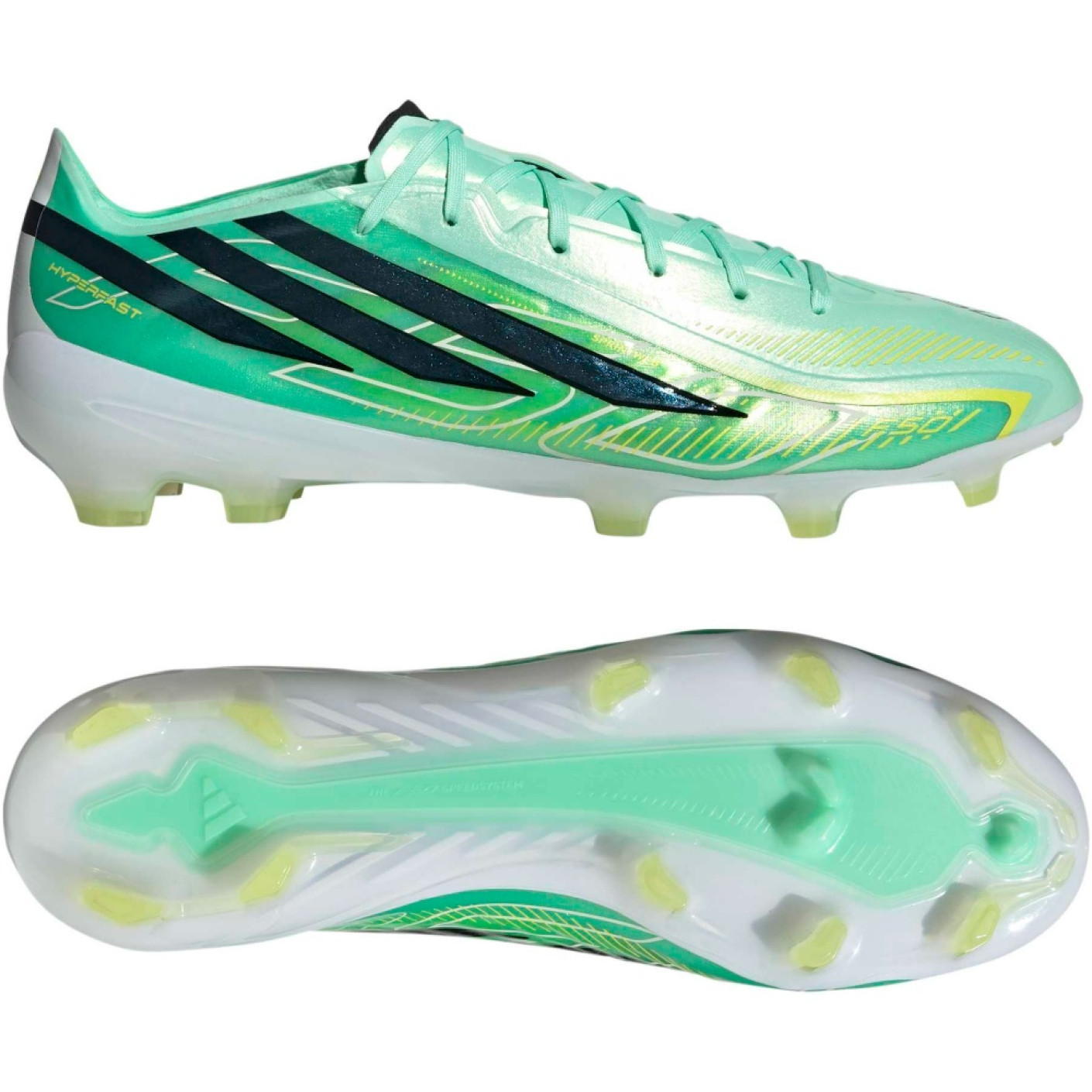 adidas F50 Hyperfast Pro Gras (FG) Football Boots Mint Green Black White