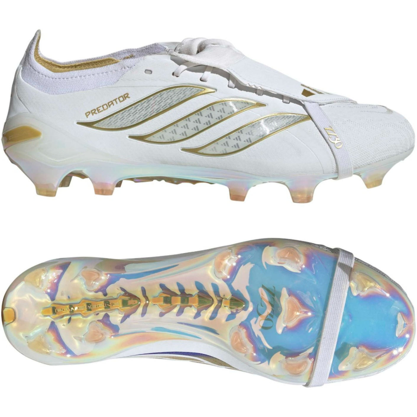 adidas Predator Zidane Elite FT Gras Voetbalschoenen (FG) Wit Goud