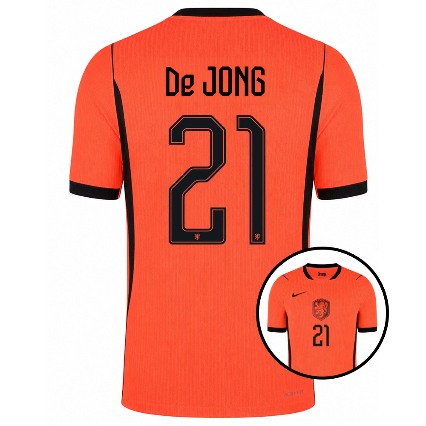 Nike Netherlands De Jong 21 Authentic Home Shirt 2026-2028