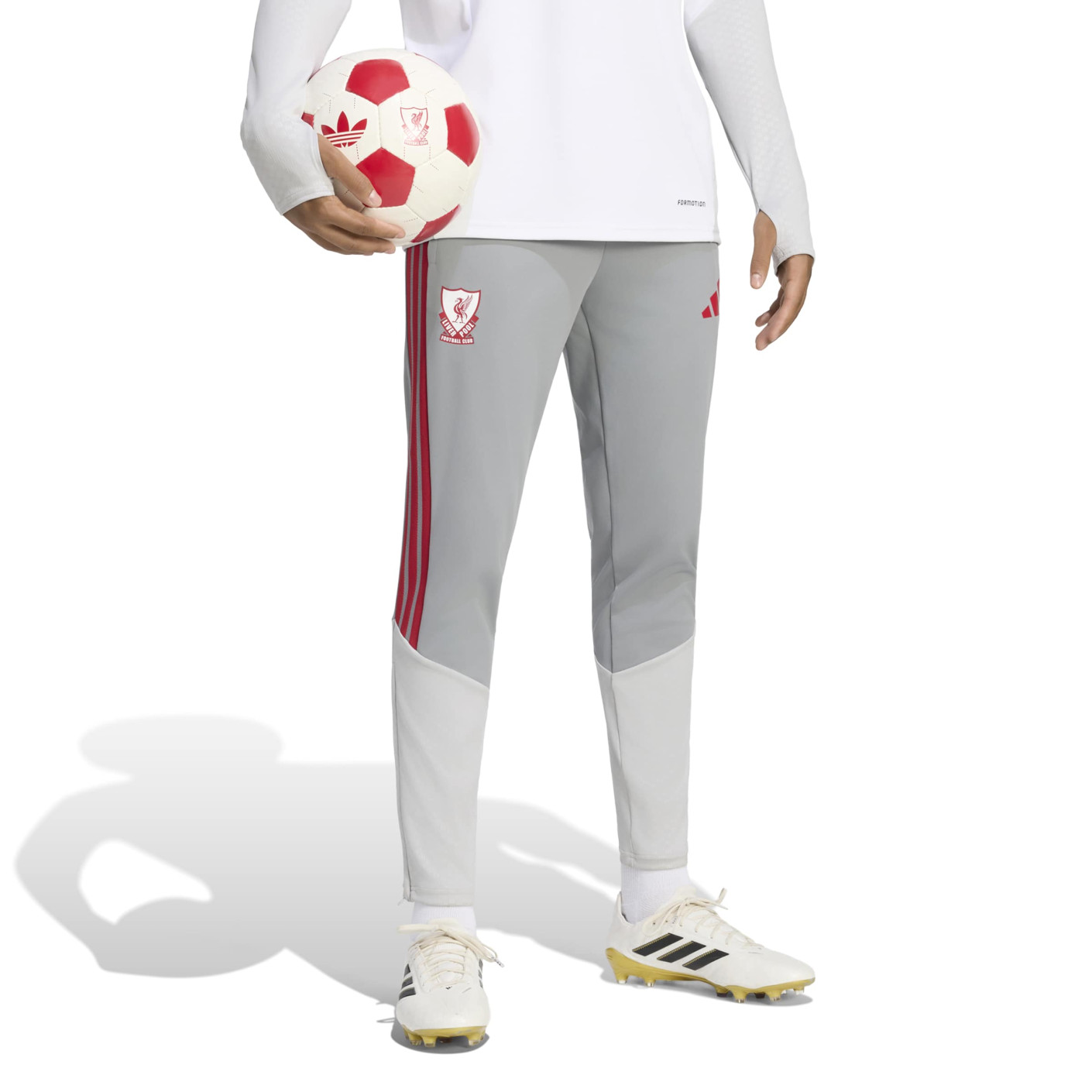 adidas Liverpool Europees Trainingsbroek 2026-2027 Grijs Rood Wit