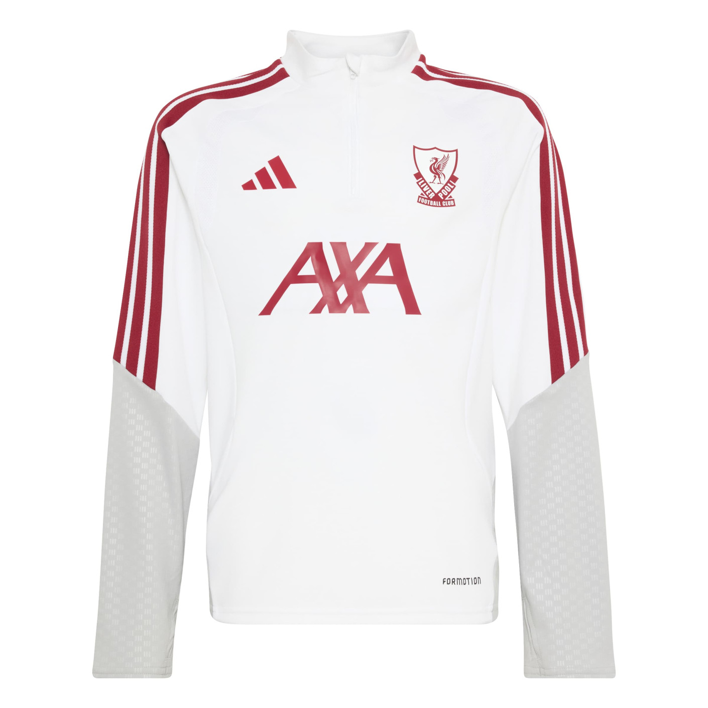 adidas Liverpool Europees Trainingstrui 1/4-Zip 2026-2027 Kids Wit Rood Grijs