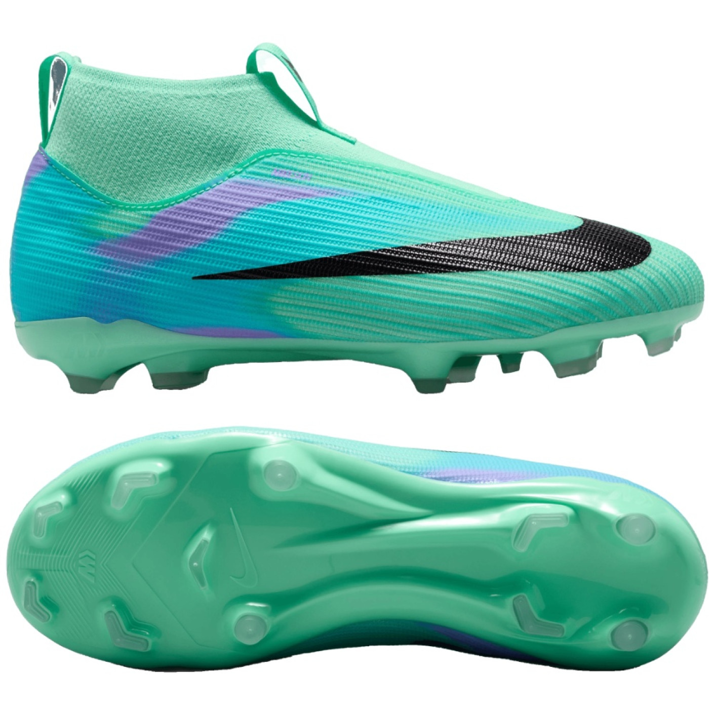 Nike Mercurial Superfly 11 Sam Kerr Academy Gras / Kunstgras Voetbalschoenen (MG) Kids Turquoise Blauw Paars Oranje