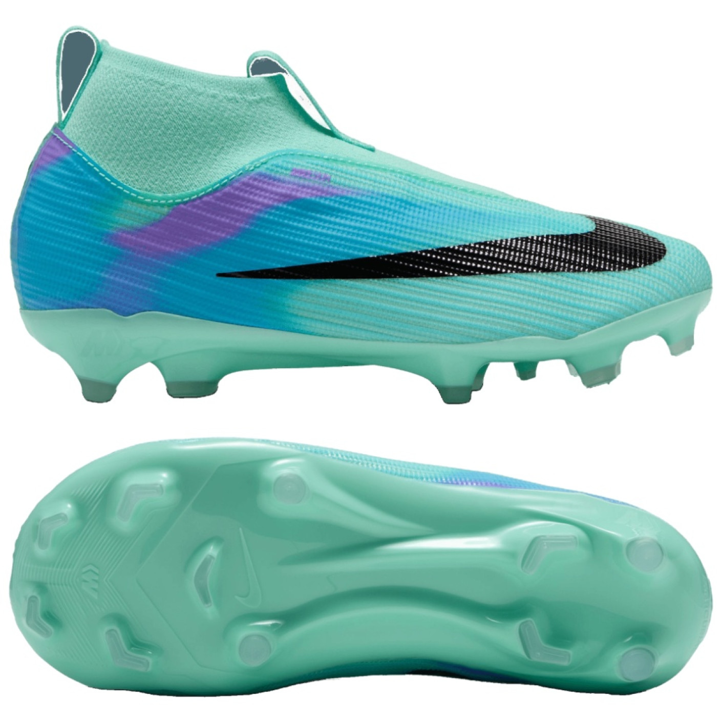 Nike Mercurial Superfly 11 Sam Kerr Academy Grass/Artificial Grass Football Boots (MG) Toddlers Turquoise Blue Purple Orange