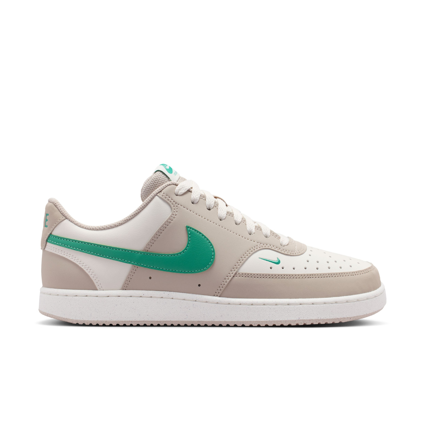 Nike Court Vision Low Sneakers Beige Groen Crèmewit