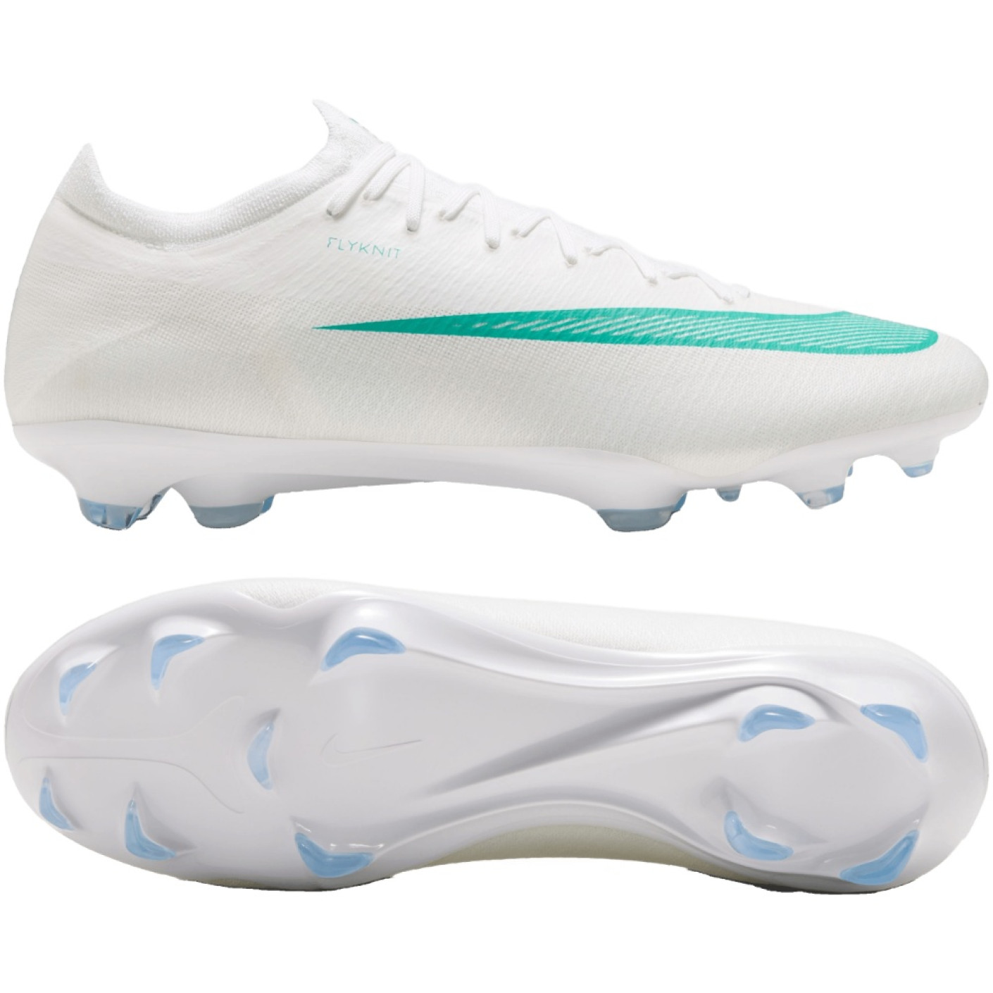 Nike Mercurial Vapor 17 Pro Gras Voetbalschoenen (FG) Wit Turquoise