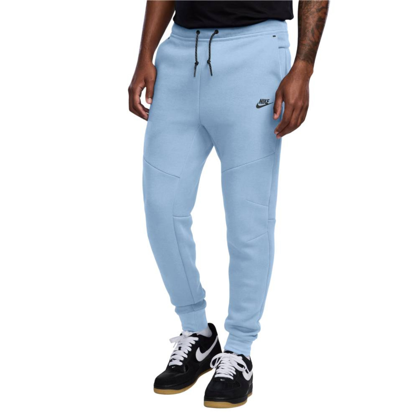 Nike Tech Fleece Sportswear Sweat Pants Light Blue Black