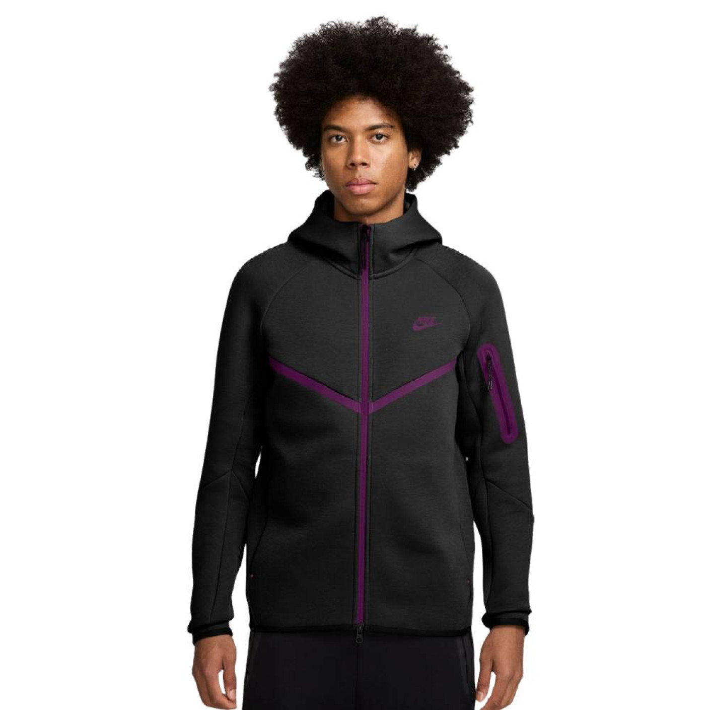 Nike Tech Fleece Sportswear Vest Zwart Paars