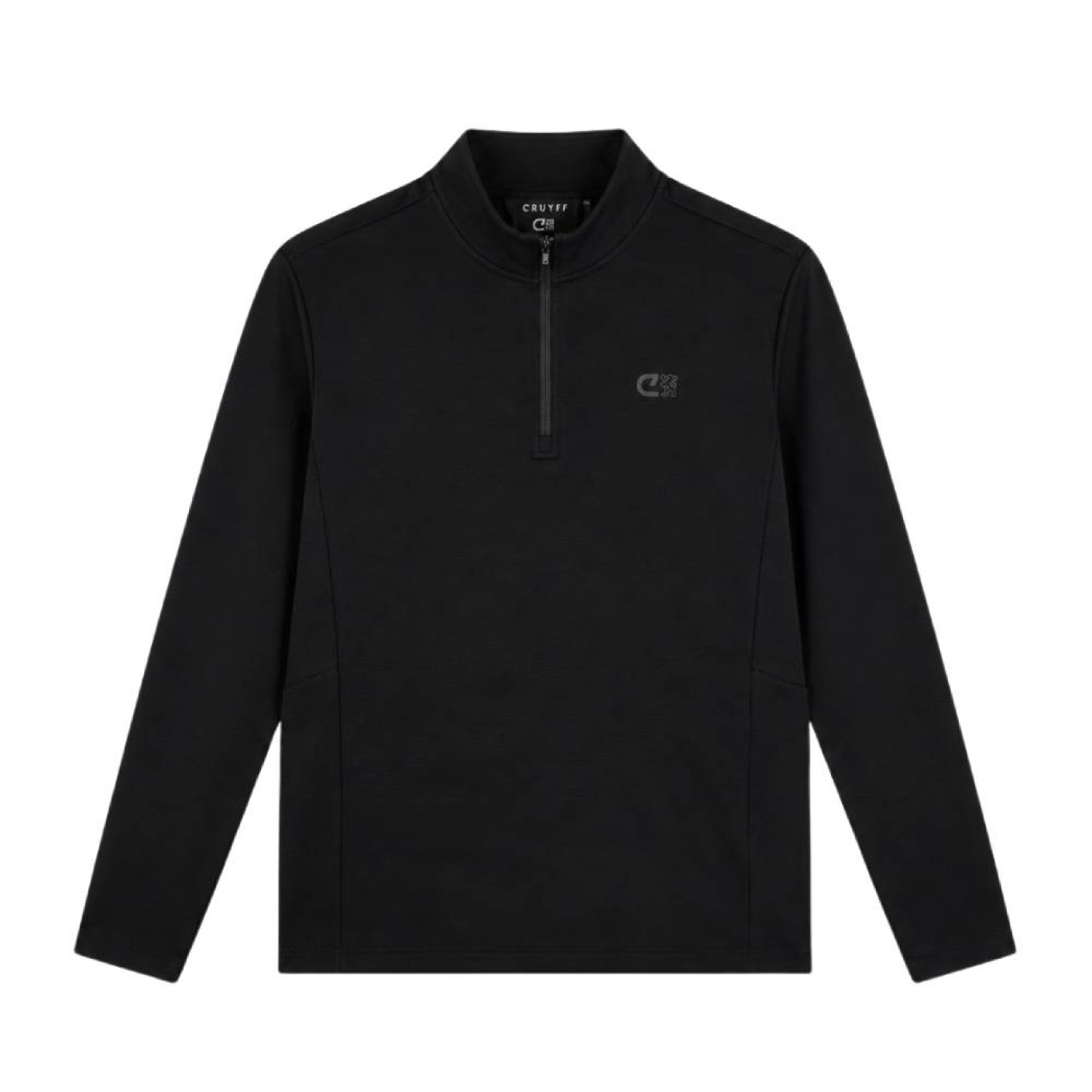 Cruyff Reflect Running Trainingstrui 1/4 Zip Zwart Zilver