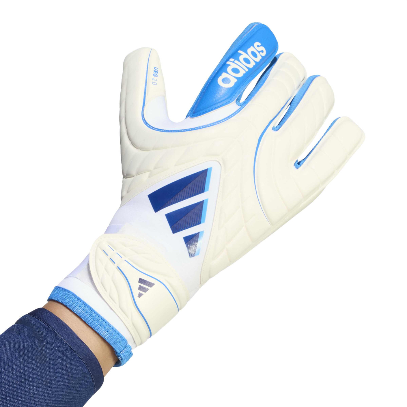 adidas Copa Pro Goalkeeper Gloves White Blue Dark Blue