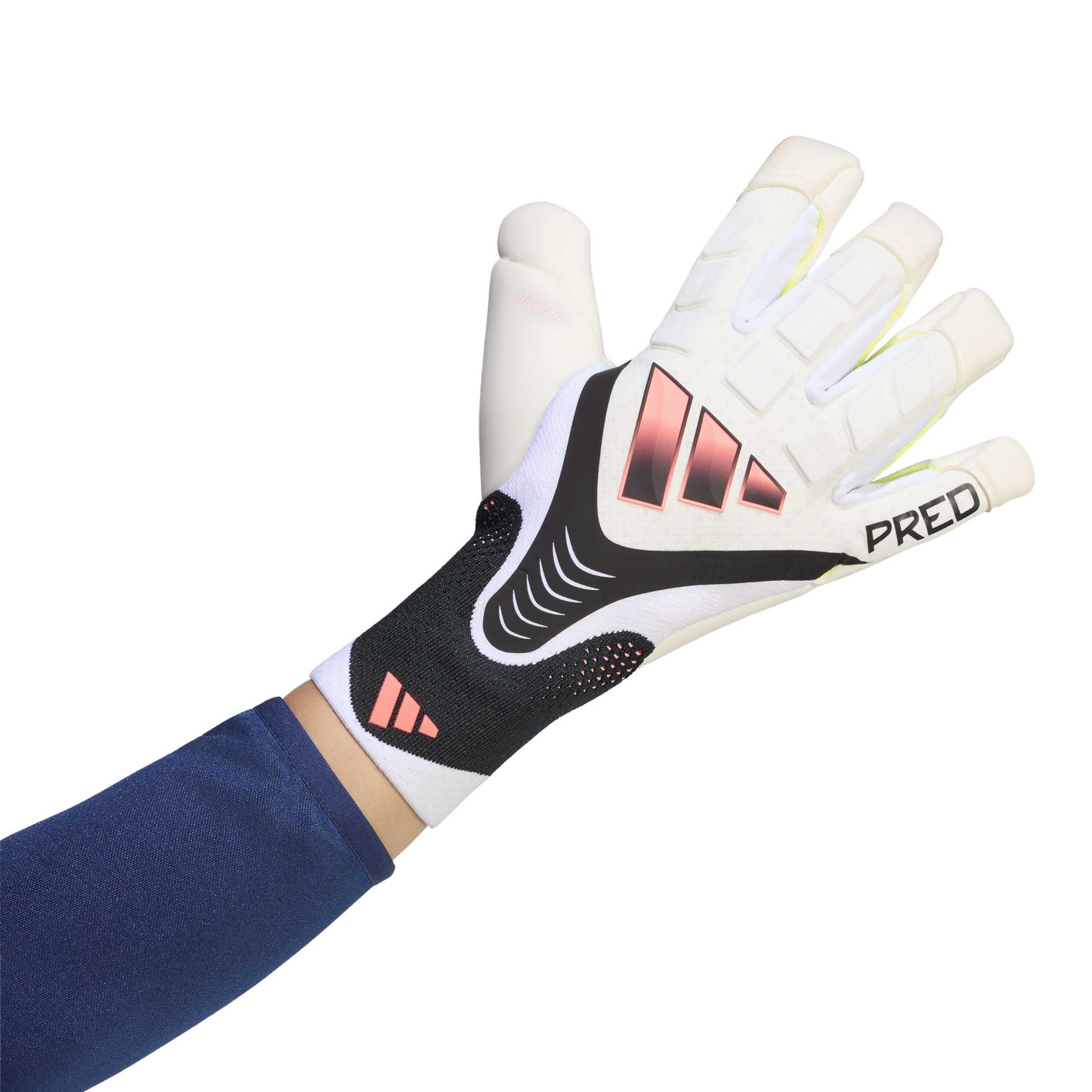 adidas Predator Pro Hybrid Goalkeeper Gloves White Black Pink