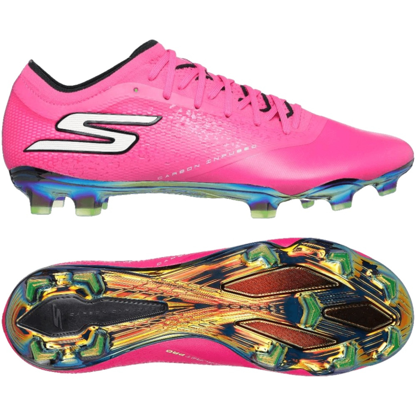Skechers Razor 1.5 Elite Gras Football Boots (FG) Pink Black