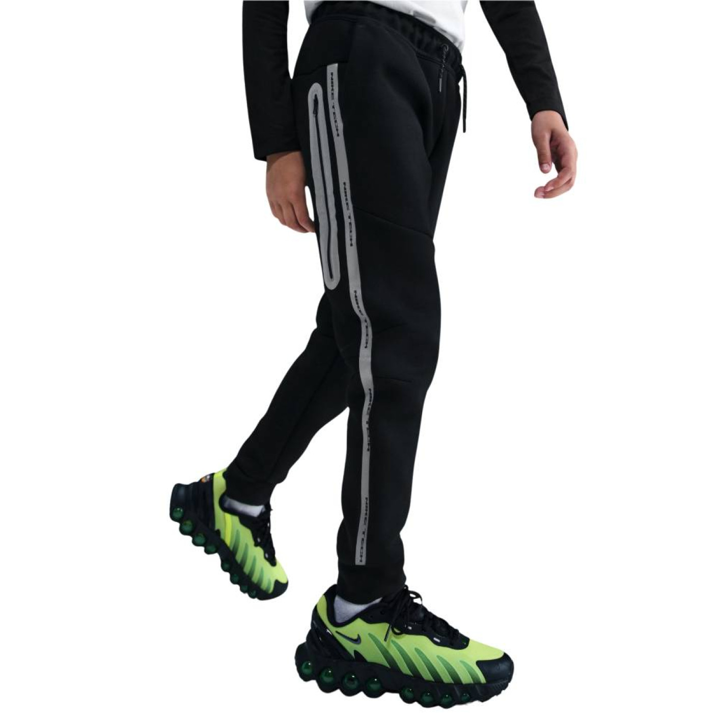 Nike Sportswear Tech Fleece Reflect Sweat Pants Kids Black Silver
