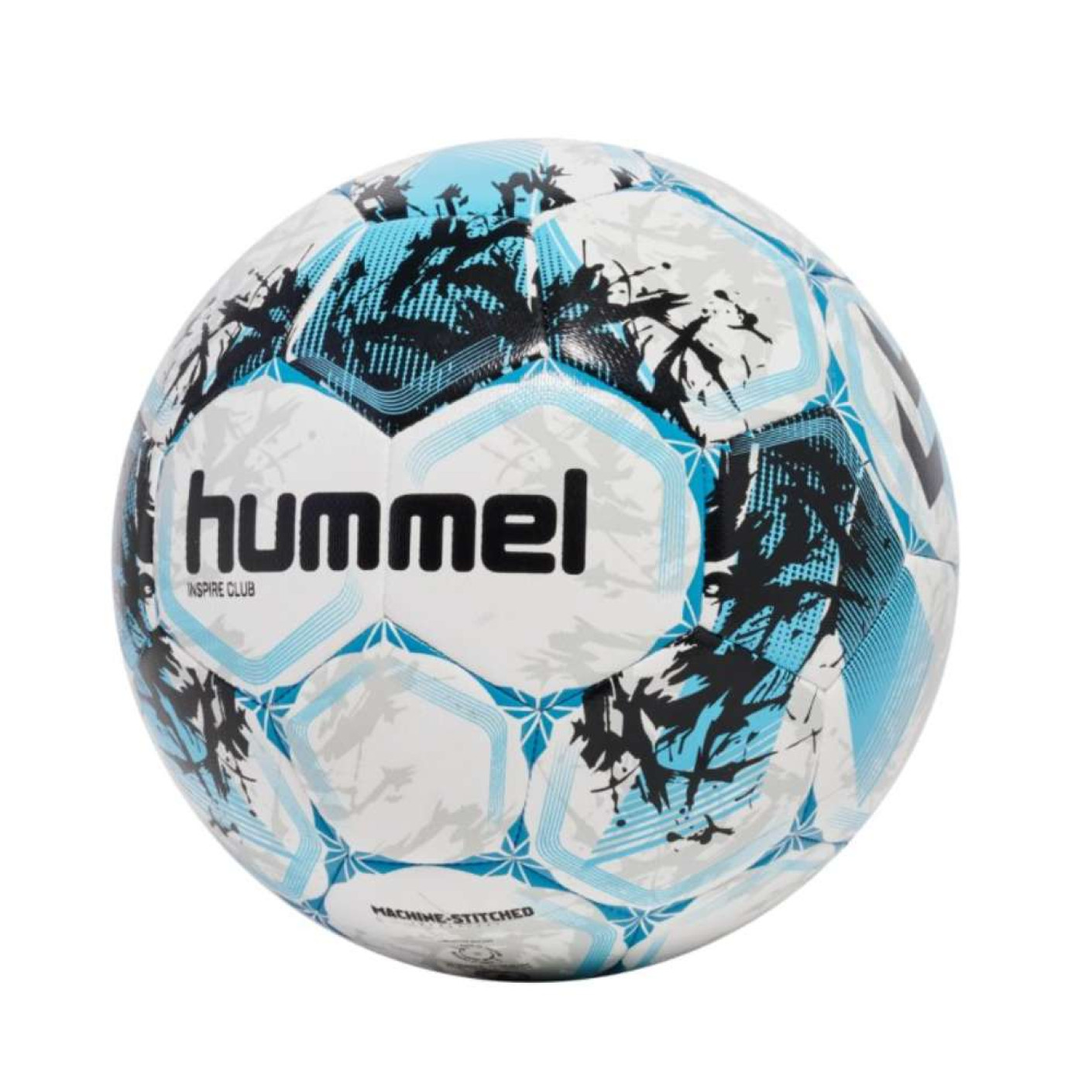 Hummel Inspire Club Football Size 4 White Light Blue Black