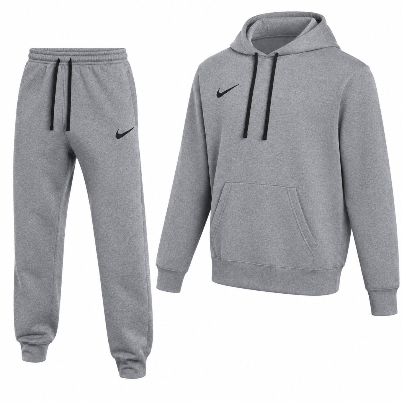 Nike Park 26 Fleece Pullover Hoodie Sweatsuit Grey Black