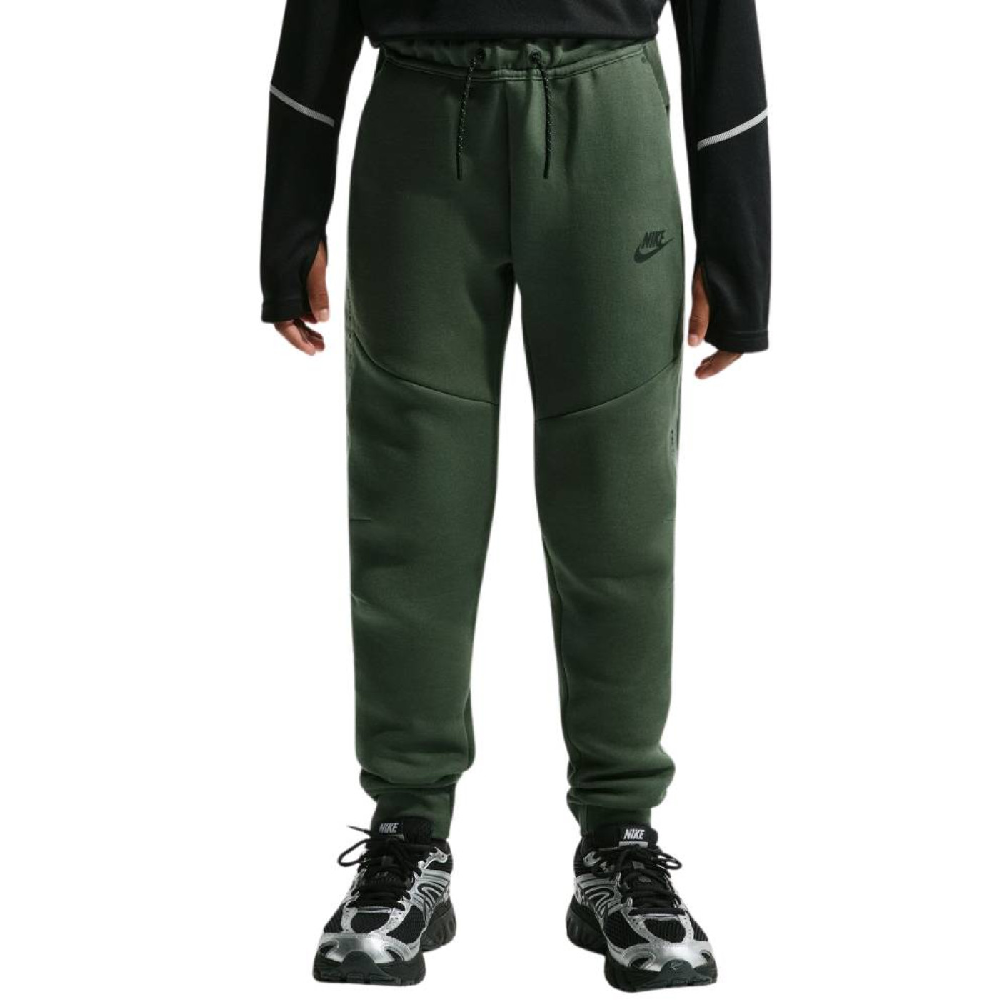 Nike Sportswear Tech Fleece Reflect Joggingbroek Kids Camogroen Donkergroen Zwart