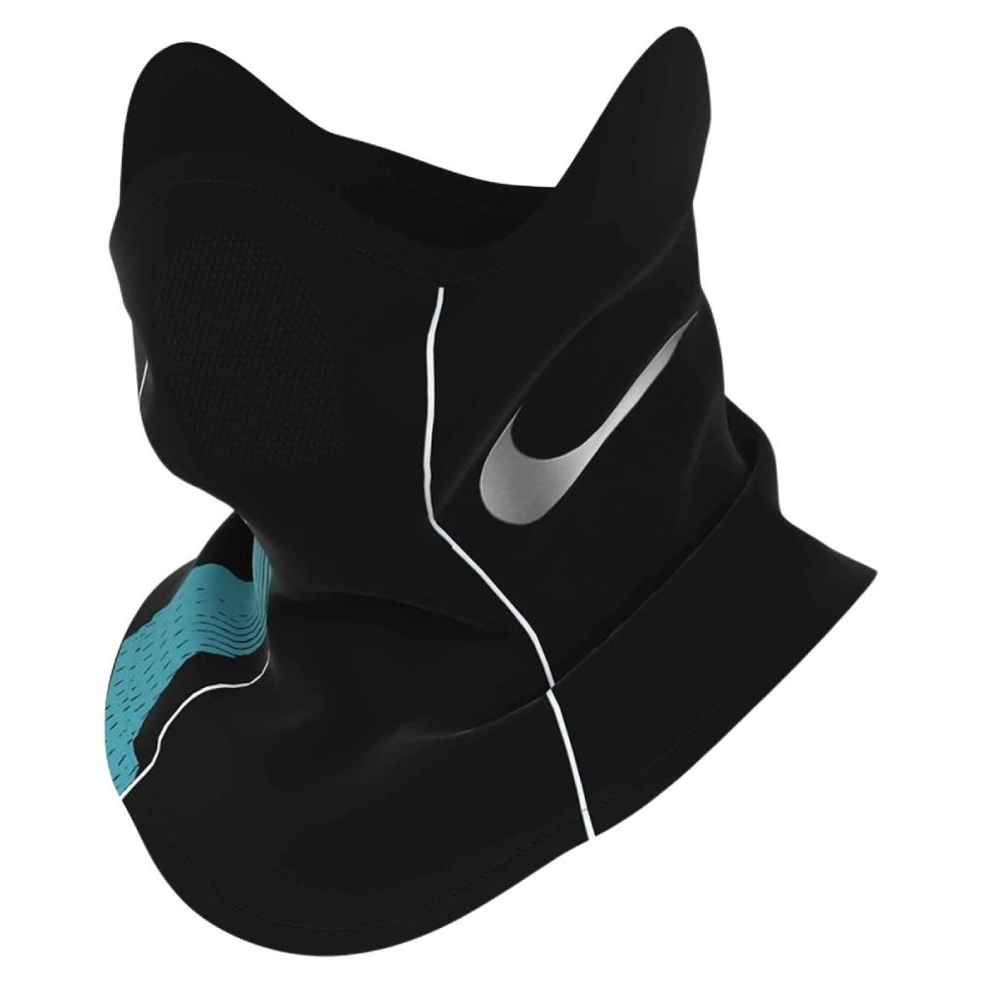 Nike Dri-FIT Academy Snood Zwart Turquoise Zilvergrijs