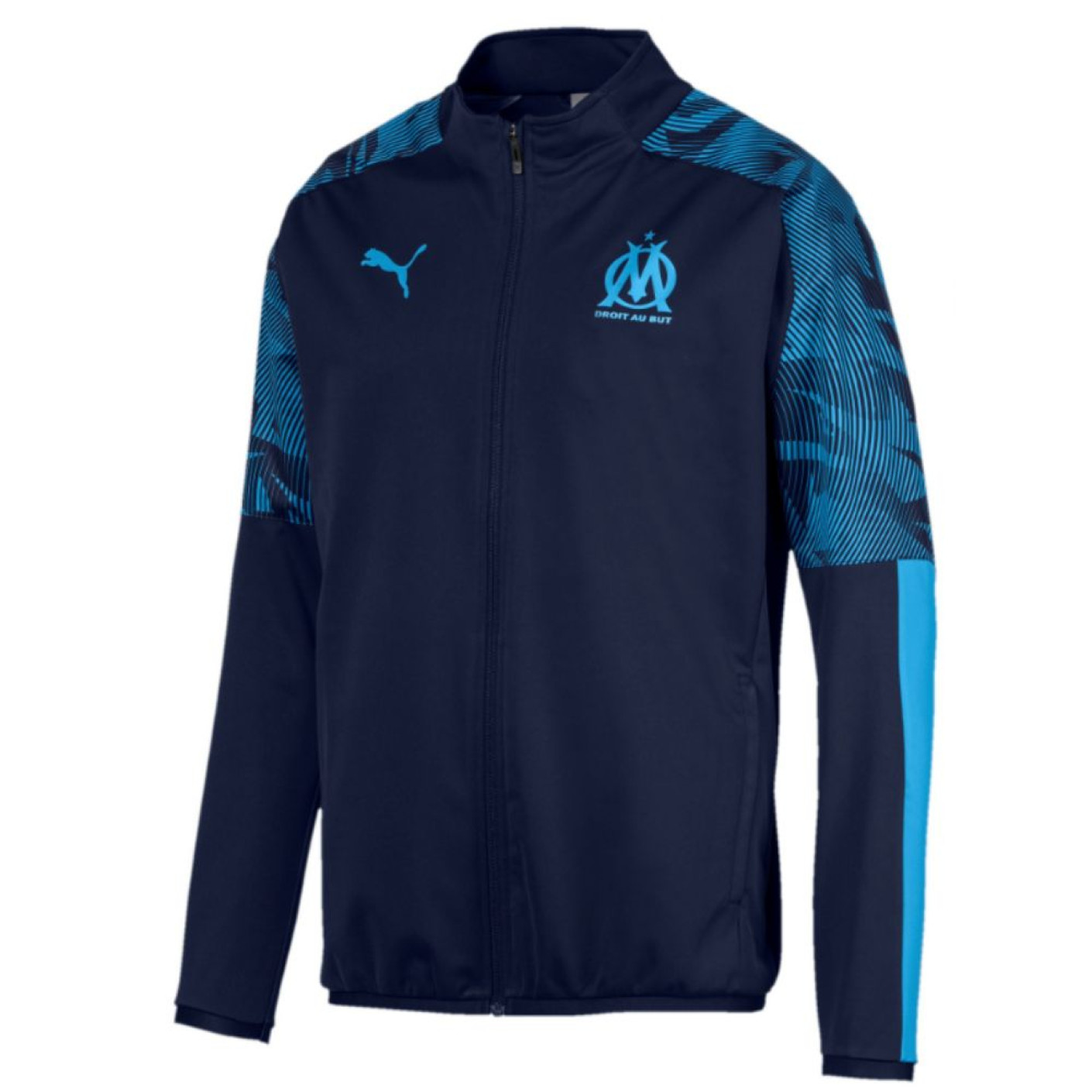 PUMA Olympique Marseille Sideline Trainingsjack 2019-2020 Donkerblauw