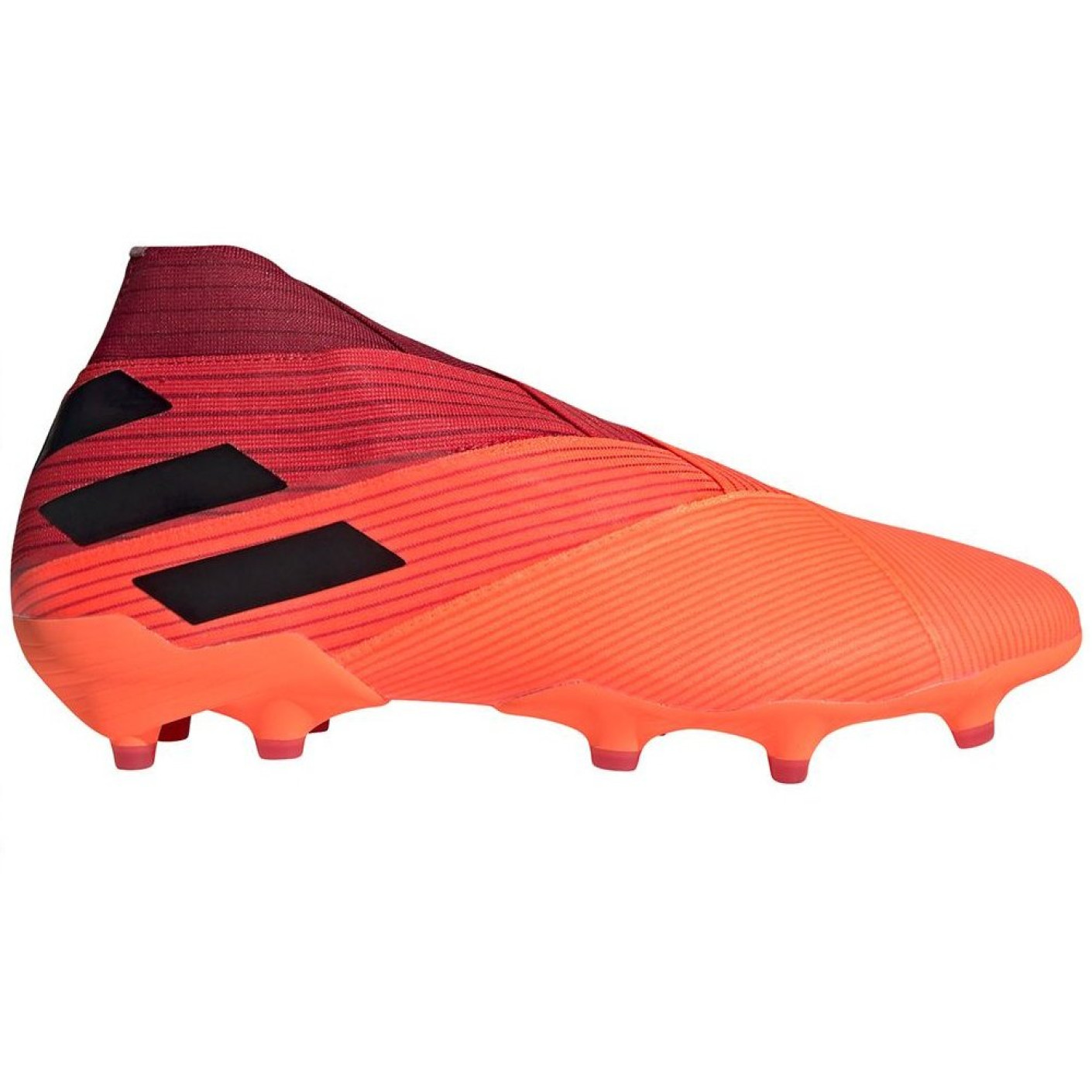 adidas NEMEZIZ 19+ GRAS VOETBALSCHOENEN (FG) Oranje Rood Zwart